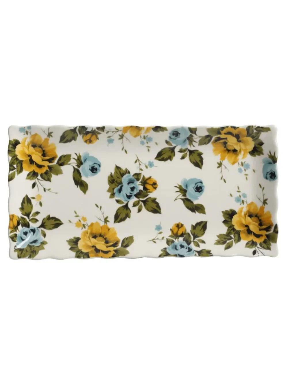 The Pioneer Woman Multicolor Floral Medley Decorative 3Piece Serving Platter Set